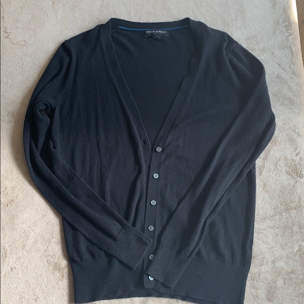 Banana Republic black cardigan petite